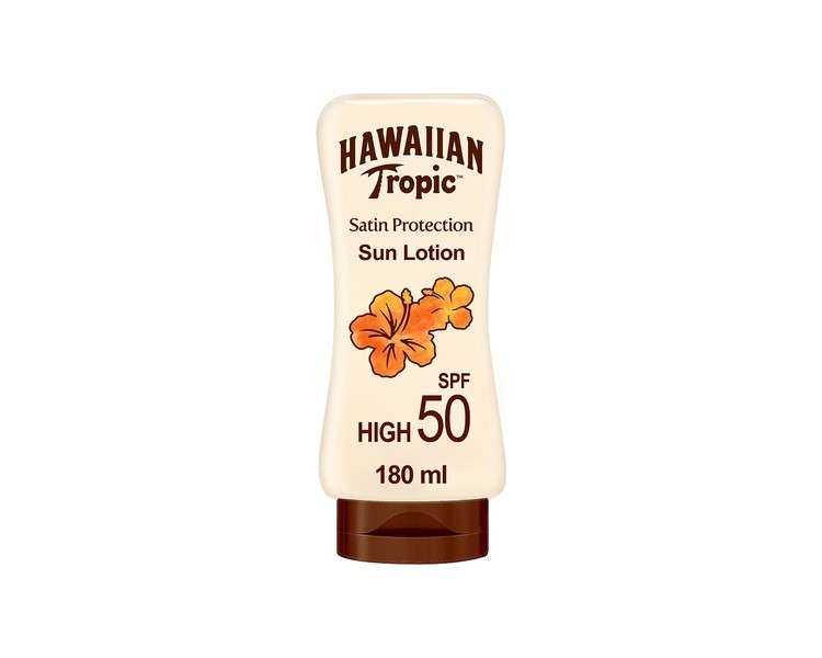 Hawaiian Tropic Satin Protection Sun Lotion SPF 50 with Mango and Shea Butter 180ml
