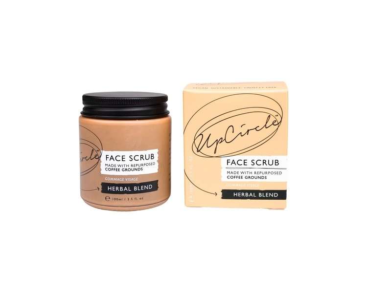 UpCircle Coffee Face Scrub Herbal Blend for Oily Combination Skin 100ml