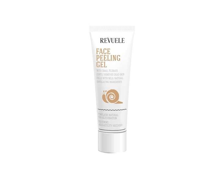 Revuele Face Scrub Gel 100% Pure Natural and Organic with Snail Filtrate 80ml