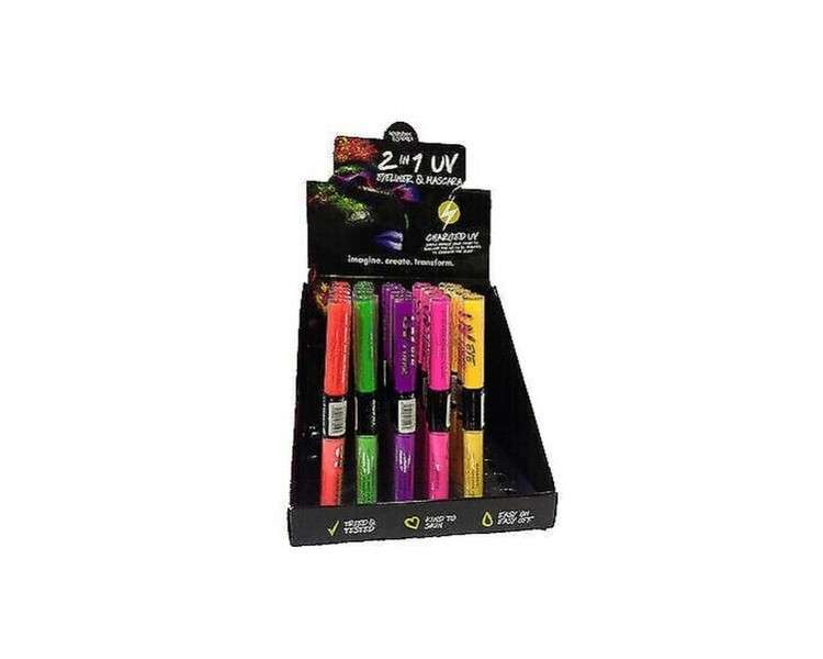 Rimmel Eyeliner 2 in One Colours Fluorescent for Disco Party and Parties