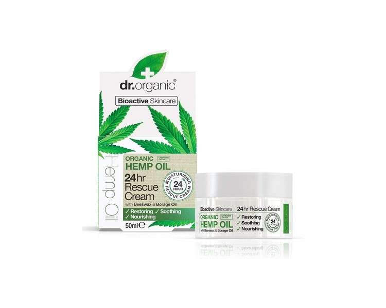 Dr. Organic Bioactive Organic Hemp Oil Rescue Cream 24h 50ml