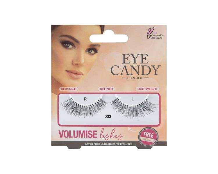 Volumise Style False Eyelashes Number 003 Black Natural Style