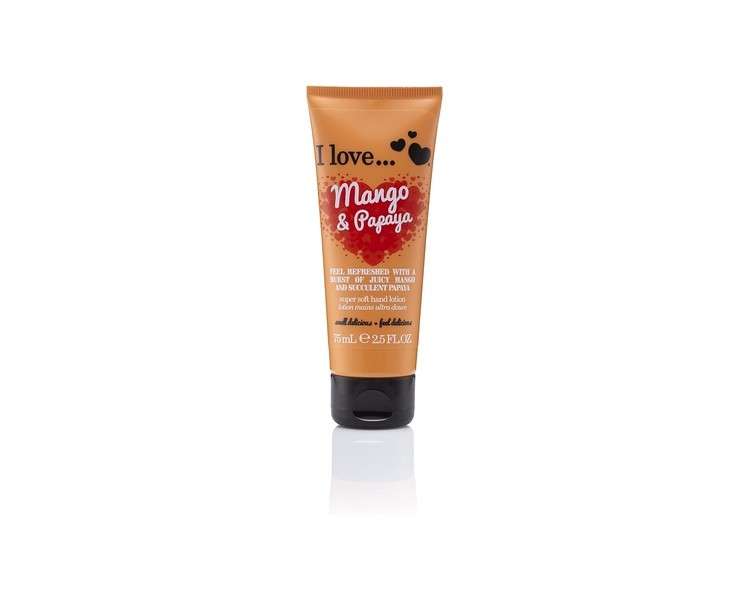 I Love Originals Mango and Papaya Hand Lotion 75ml