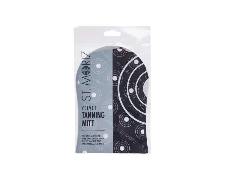 St Moriz Velvet Tanning Mitt for Even Fake Tan Coverage Stain Free Hands and Streak Free Finish Reusable