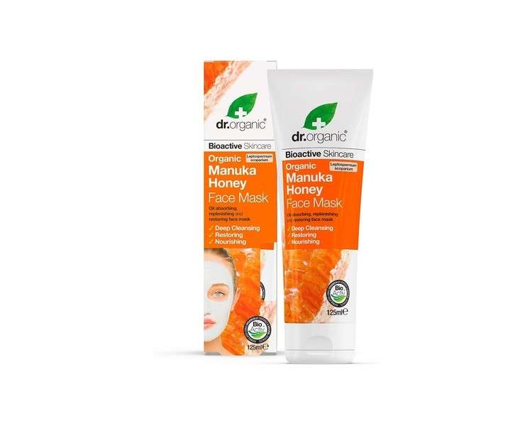 Dr Organic Manuka Honey Face Mask Nourishing for Dry Skin 125ml