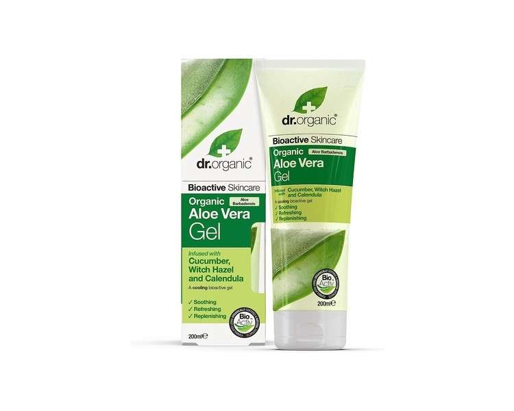 Dr Organic Aloe Vera Gel with Cucumber 200ml