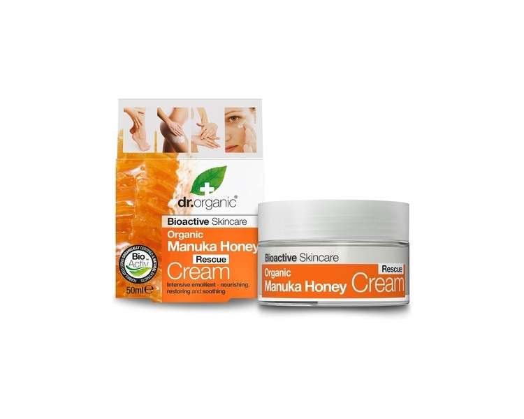 Dr Organic Manuka Cream Natural Vegetarian Cruelty Free Paraben & SLS Free 50ml