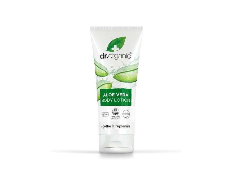 Dr Organic Organic Aloe Vera Lotion Natural Vegan Cruelty Free Paraben & SLS Free Moisturiser Dry Skin 200ml