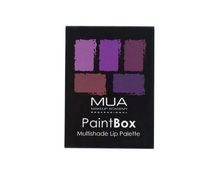 MUA Pro Paintbox Lip Palette Imperial Plums Matte and Gloss Lip Palette Purples and Plum Red