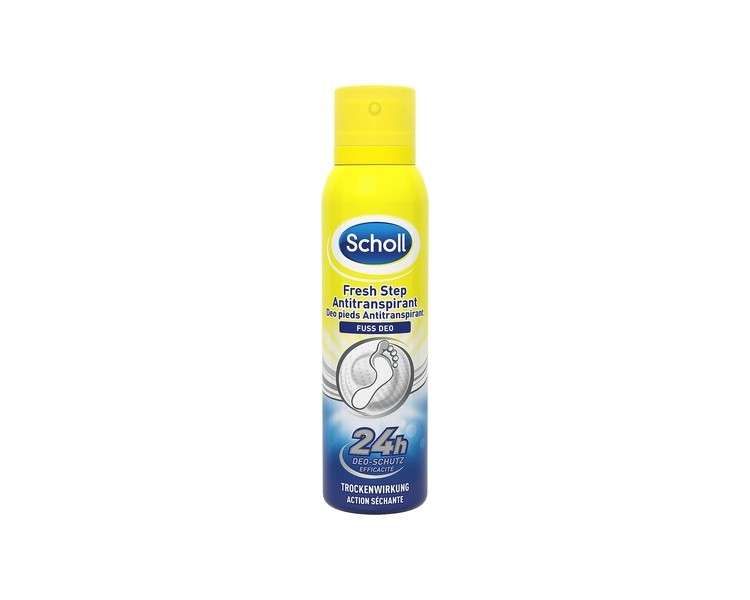 Scholl Fresh Step Shoe Spray Mild Foot Deodorant with Long-Lasting Effect Against Unpleasant Odors 150ml