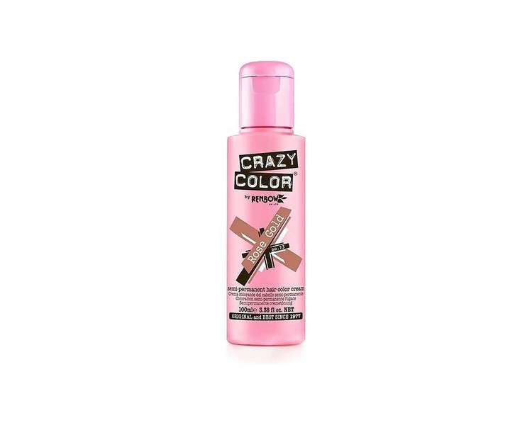 Crazy Color Rose Gold Hair Dye 100ml