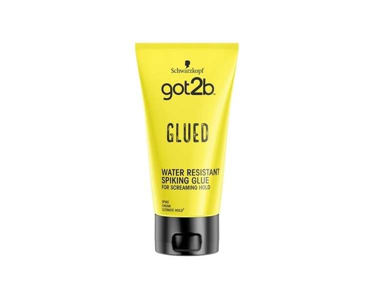 Schwarzkopf got2b Glued Spiking Glue Hair Gel Water Resistant Strong Hold 150ml