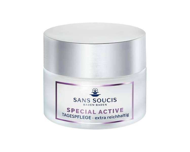Sans Soucis Rich Day Cream with Anti-Aging Effect 50ml - Moisturizing Face Cream with Avocado Oil Special Active