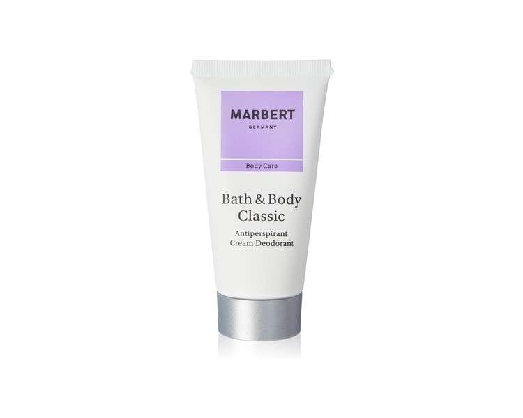 Marbert Bath & Body Classic Antiperspirant Deodorant Cream 50ml