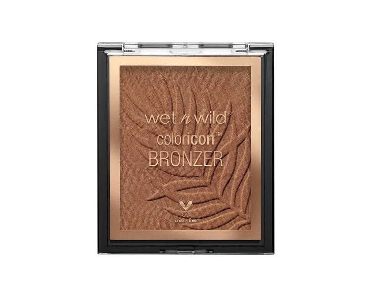 Wet 'n' Wild Color Icon Bronzer Soft and Creamy Bronzer with Gel-infused Long-wearing Formula Vegan What Shady Beaches