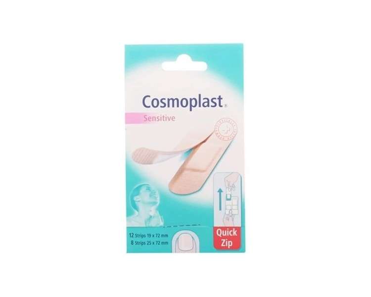 Cosmoplast Sensitive Quick-Zip Bandages 20 Units