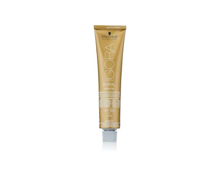 Schwarzkopf IR Absolutes 4-50 Medium Brown Gold Natural 60ml