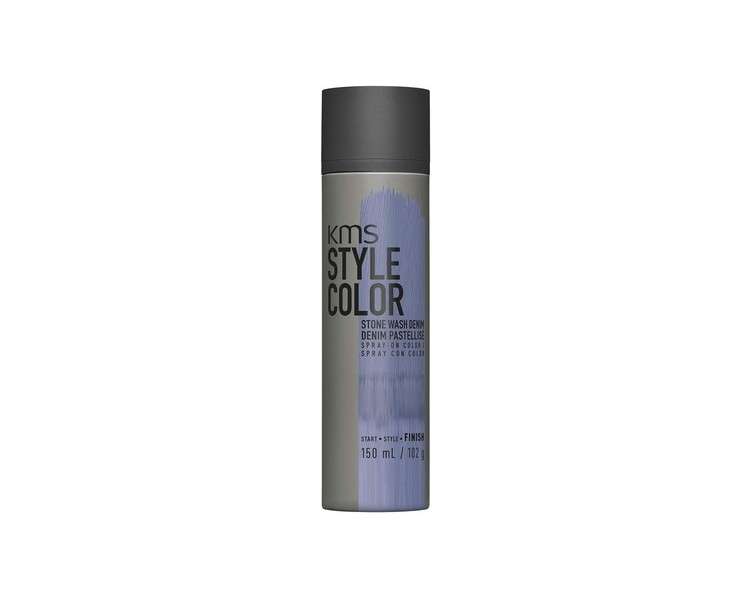 KMS Style Colour Temporary Hair Colour Spray 150ml Wash Denim
