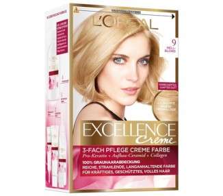 L'Oréal Paris Excellence Creme Hair Color 9 Light Blonde