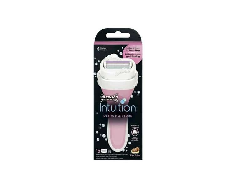 Wilkinson Sword Ultra Moisture Women's Razor One Step Lather & Shave Genuine