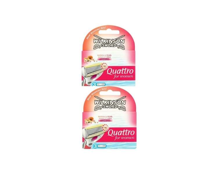 Wilkinson Sword Quattro for Women Razor Blades 3 Blades