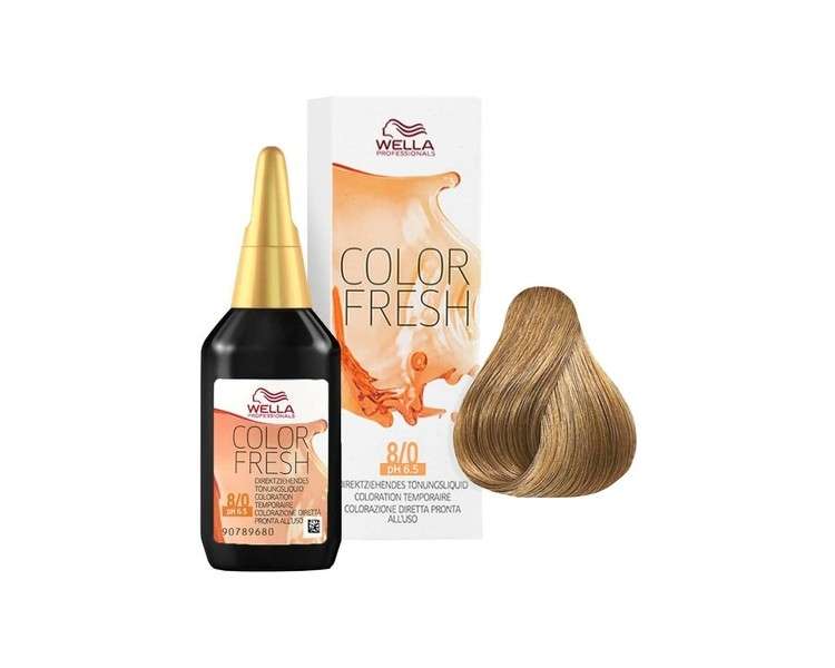 8/0 Light Blonde Wella Color Fresh 75ml