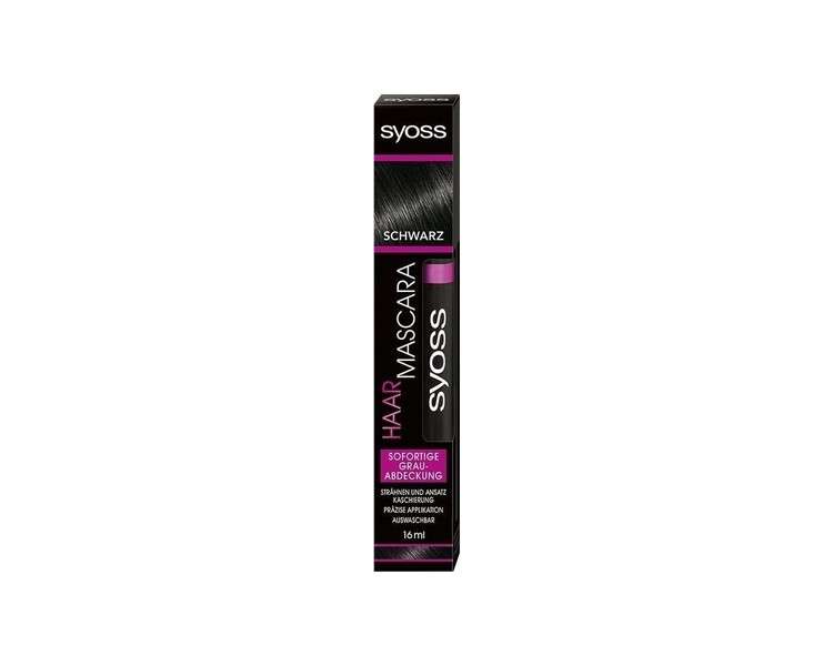 SYOSS Hair Mascara Black Instant Grey Cover 16ml