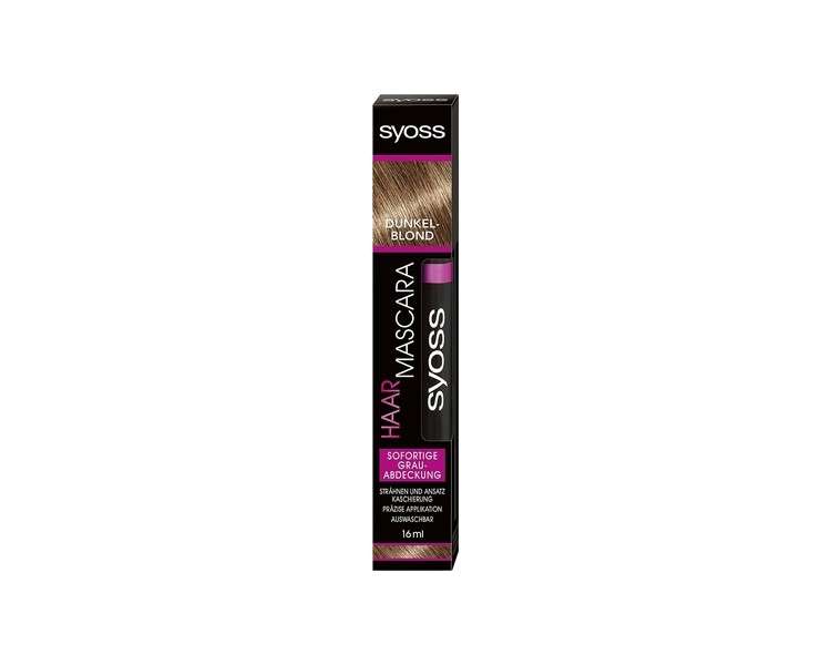 Syoss Hair Mascara Dark Blonde Instant Gray Coverage 16ml