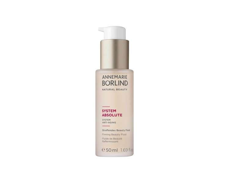 Annemarie Borlind System Absolute Firming Beauty Fluid 50ml - Activates Collagen and Elastin Production - Strengthening, Firming, Tightening - Vegan