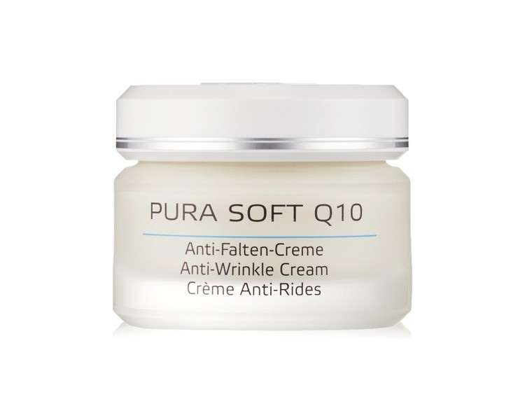 Annemarie Borlind Pura Soft Q10 Anti-Wrinkle Cream 50ml - Provides 24 Hour Care, Moisture and Intensive Protection - Prevents Premature Skin Aging