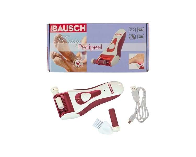 Peter Bausch 0328 EasyPedipeel Rechargeable Callus Remover with Ergonomic Handle