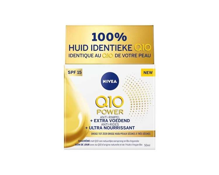 Nivea Q10 Power Extra Nourishing Anti Wrinkle Day Cream SPF15, 50ml