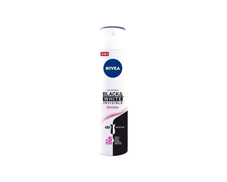 Nivea Black & White Invisible Deodorant Anti-perspirant Spray 200ml