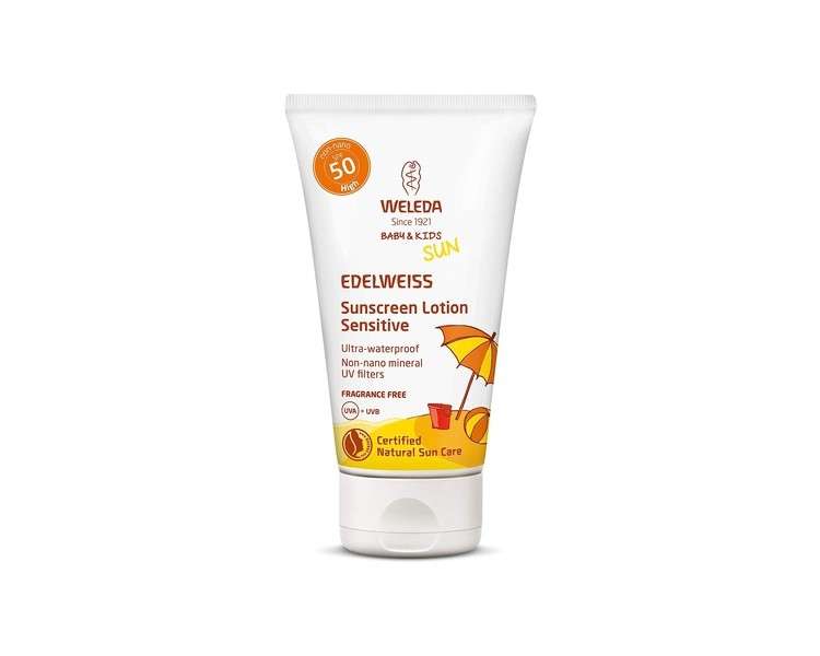 Weleda Edelweiss Sun Cream Sensitive Skin Spf50 50ml