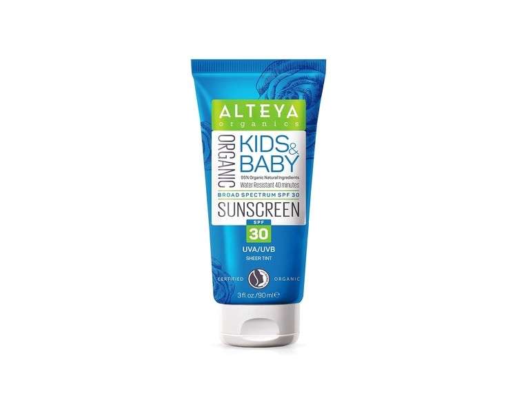 Alteya Kids & Baby Sunscreen NaTrue Certified Organic Skin Care 90ml