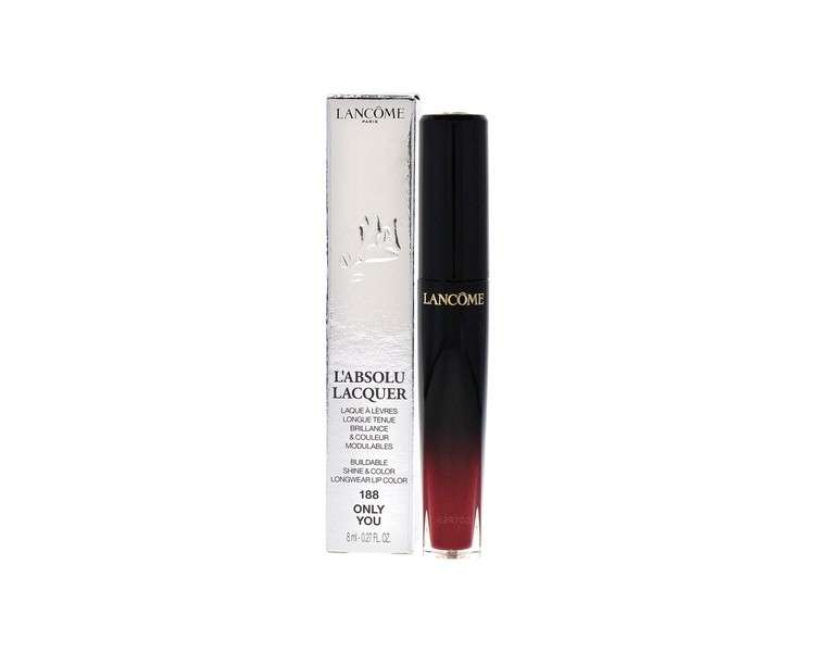 Lancome L'Absolu Lacquer Red Lipstick 188 Only You 8ml