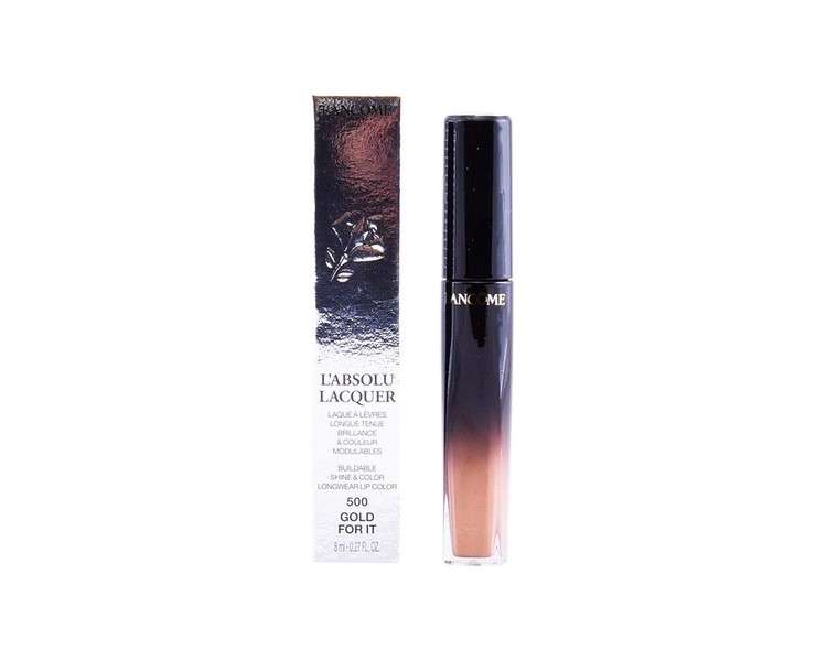 Lancome L'Absolu Lacquer Lipstick 8ml - 500 Gold For It