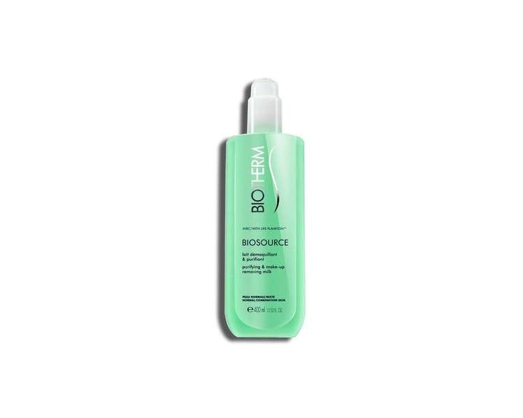 Biotherm MBiosource Purifying & Make-Up Removing Milk - For Normal/Combination Skin 400ml/13.52oz