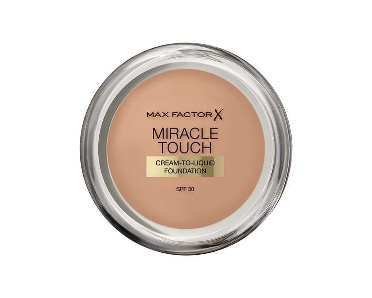 Max Factor Miracle Touch Foundation SPF 30 with Hyaluronic Acid 80 Bronze 1 Count