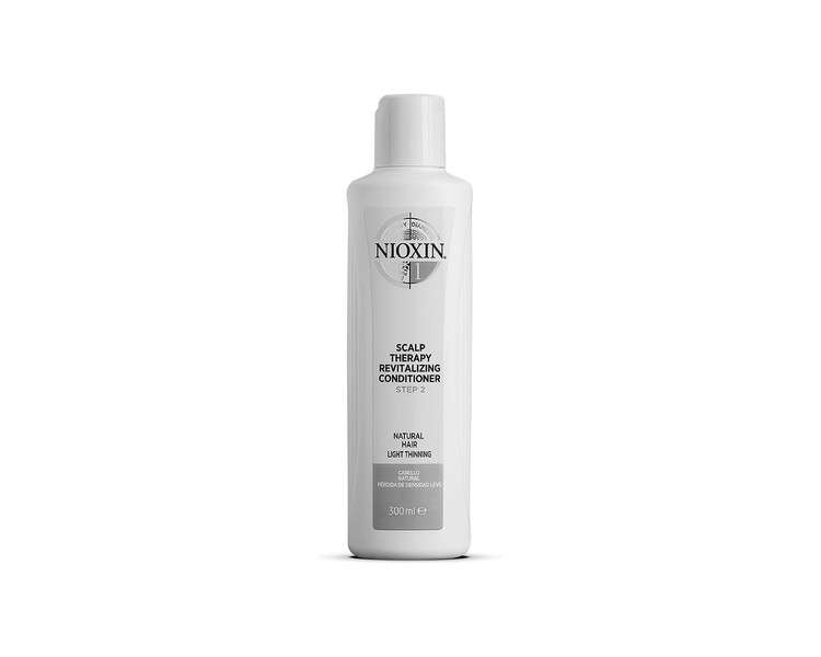 Nioxin 3-Part System 1 Natural Hair with Light Thinning Hair Treatment Scalp Therapy Hair Thickening Treatment Conditioner 300ml