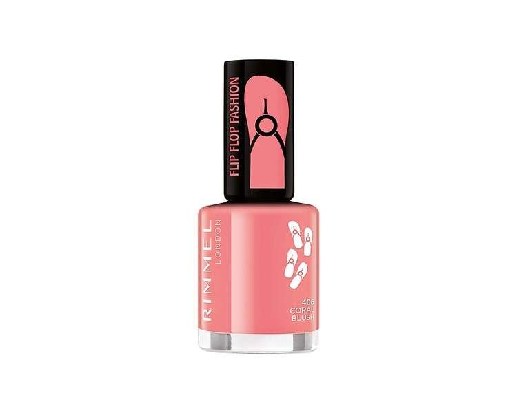 Rimmel 60 Seconds Super Shine Nail Polish Flip Flop 406 8ml