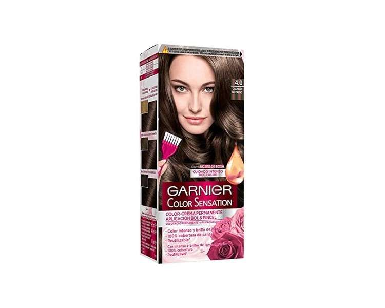 Garnier Color Sensation Permanent Hair Color No. 4 Brown 0.25ml