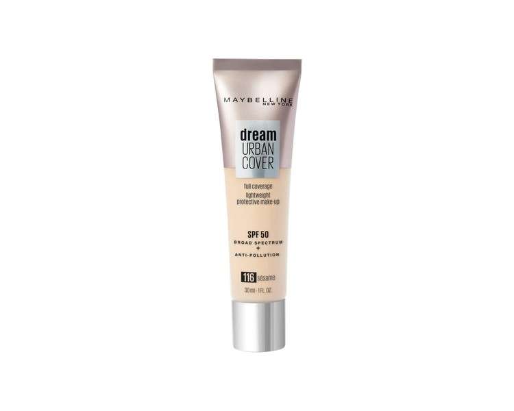 Maybelline Dream Urban Cover All-In-One Protective Makeup 116 Sesame 30ml