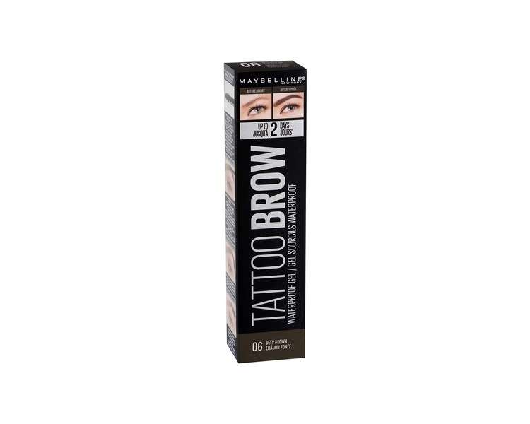 Maybelline New York Tattoo Brow Waterproof Eyebrow Gel 5ml Deep Brown