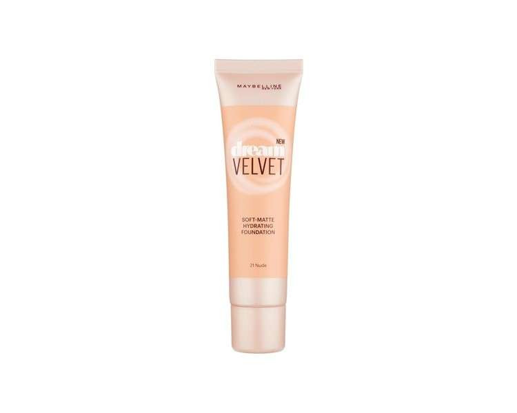 Maybelline New York Dream Velvet Foundation 21 Nude 30ml