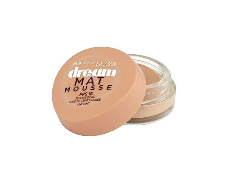 Maybelline Dream Matte Mousse 21 Golden Beige Foundation 18ml