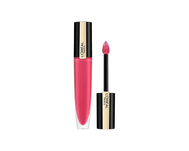 L'Oréal Paris Rouge Signature 128 I Decide Matte Finish Pink Lipstick 7ml