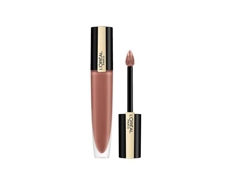 L'Oreal Paris Rouge Signature Metallic Liquid Lipstick 201 Stupefy 1 Count