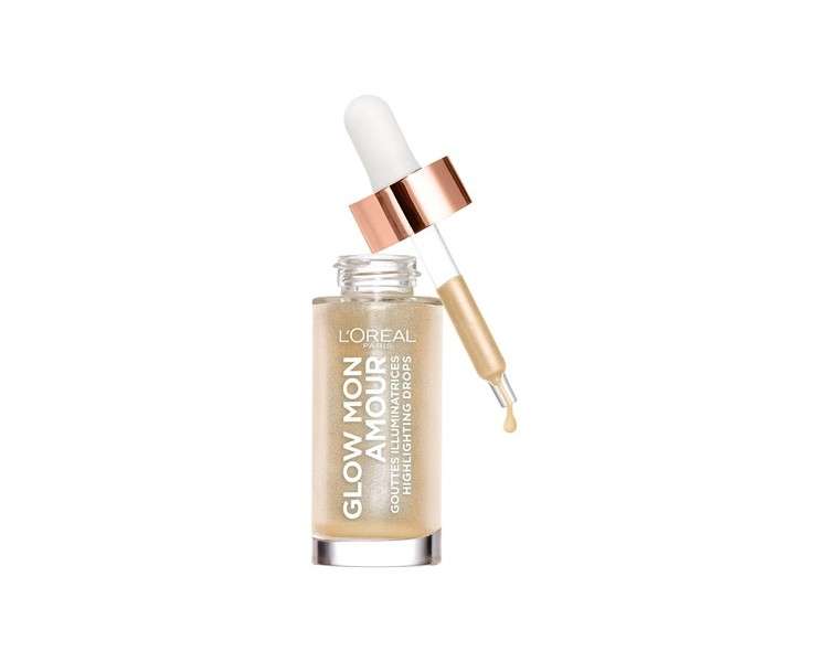 L'Oreal Paris Highlighting Drops Glow Mon Amour Sparkling Love Liquid Formula with Nourishing Coconut Oil 01 Sparkling Love 15ml