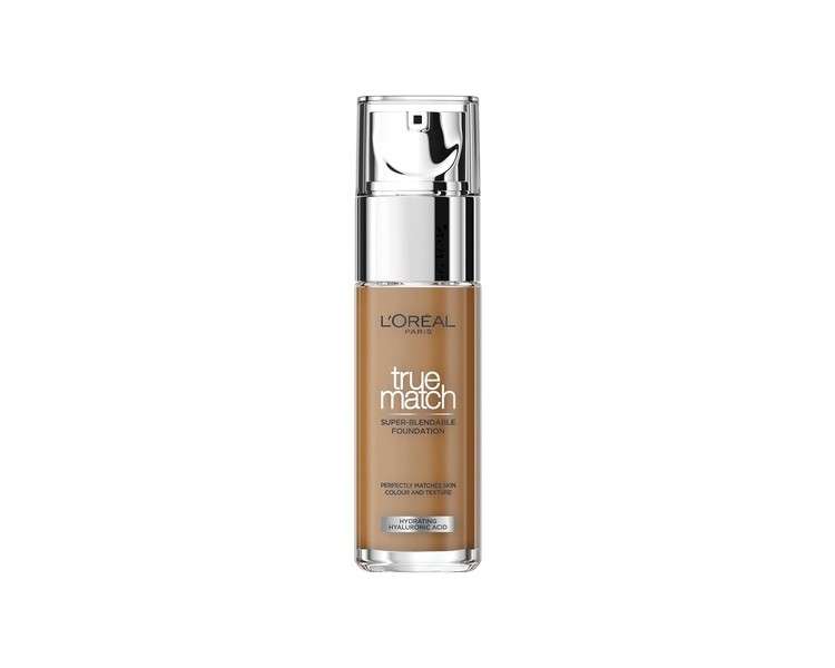 L'Oreal Paris True Match Liquid Foundation with Hyaluronic Acid SPF 17 Nut Brown 30ml